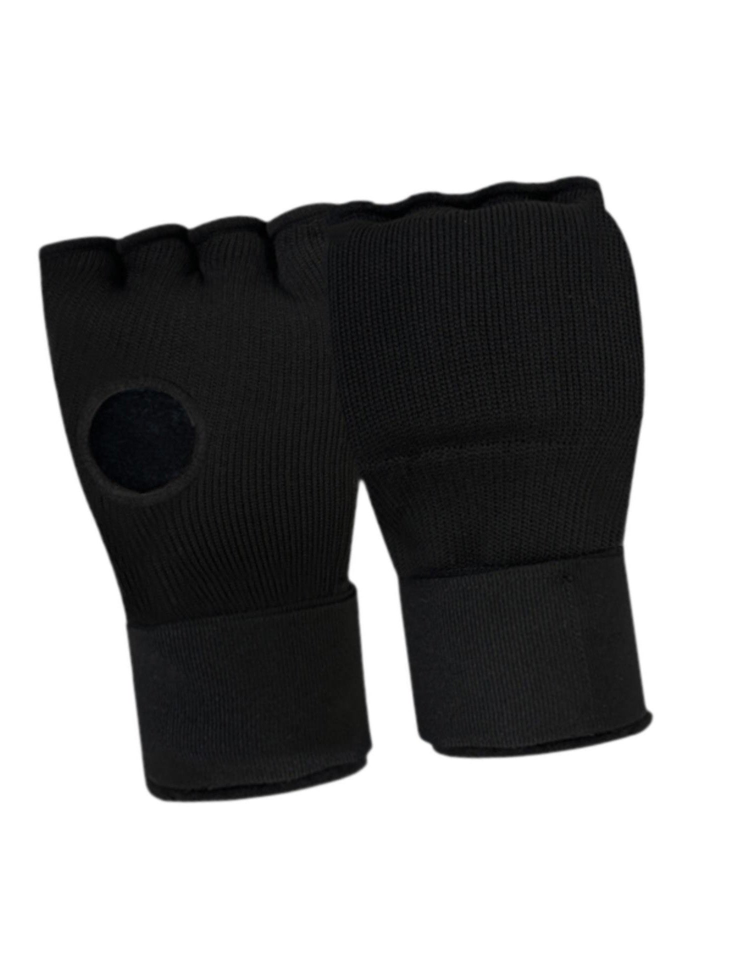 Half Finger Boxing Hand Gel Gloves-Black-LV443