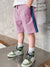 Next Single Jersey Short For Kids-Pink With Dark Blue Stripes-SP1885/RT2479