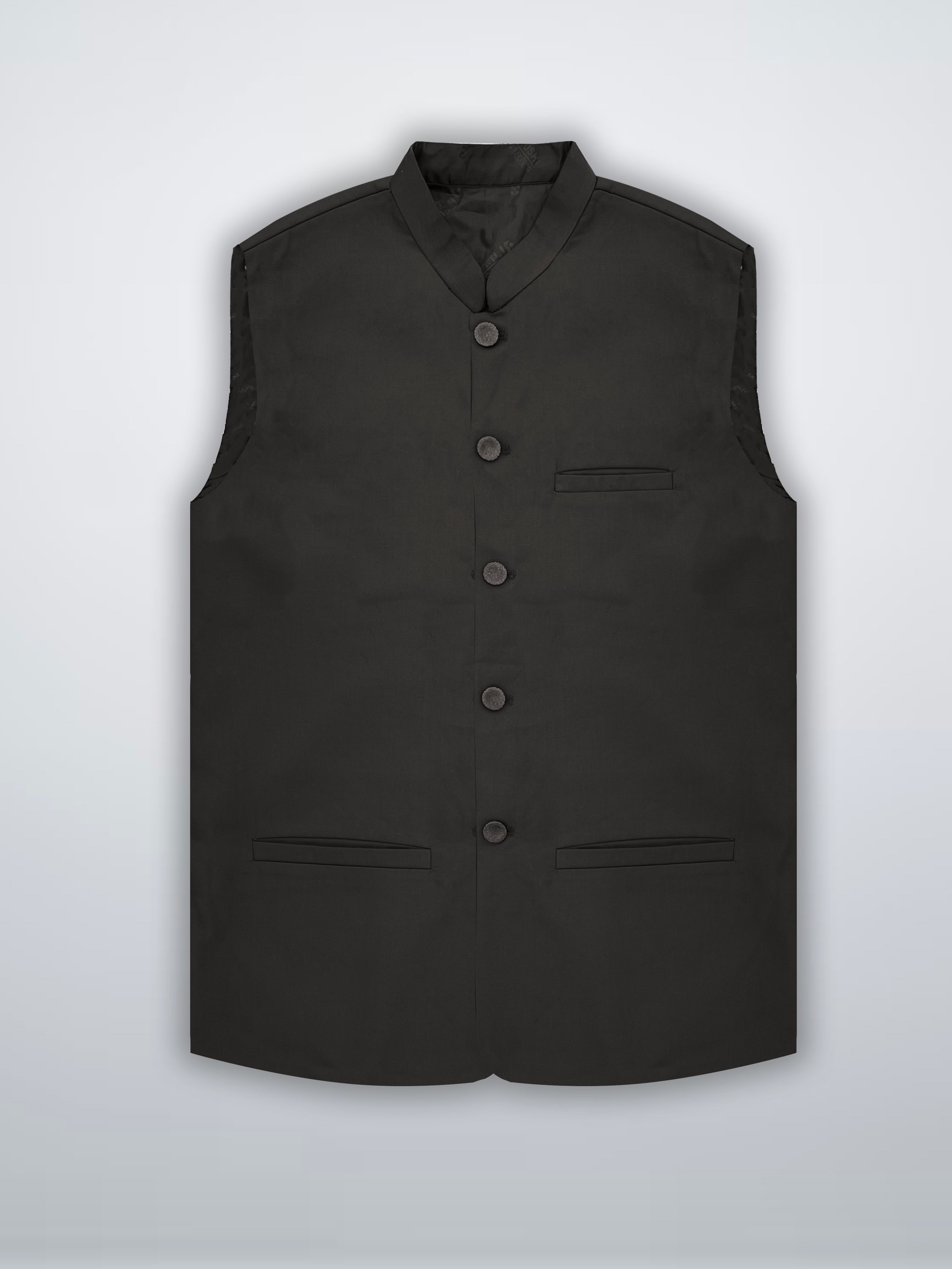 Men’s Premium Tropical Waistcoat Dark Grey-WC18