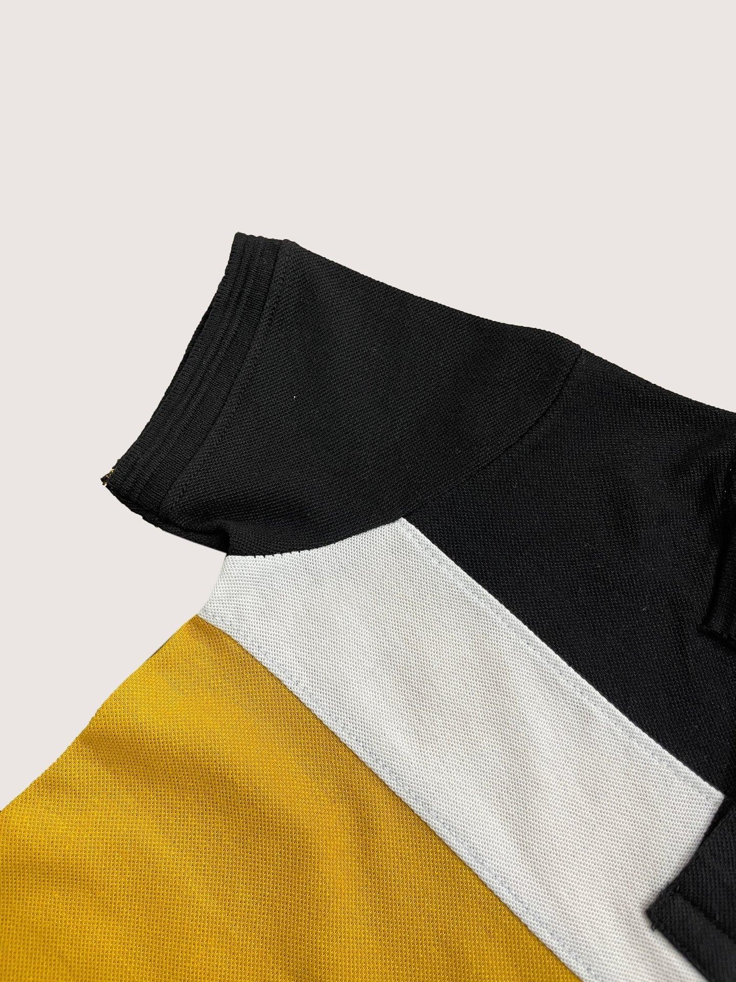 USPA Half Sleeve P.Q Polo Shirt For Kids-Black & Yellow-RT1932