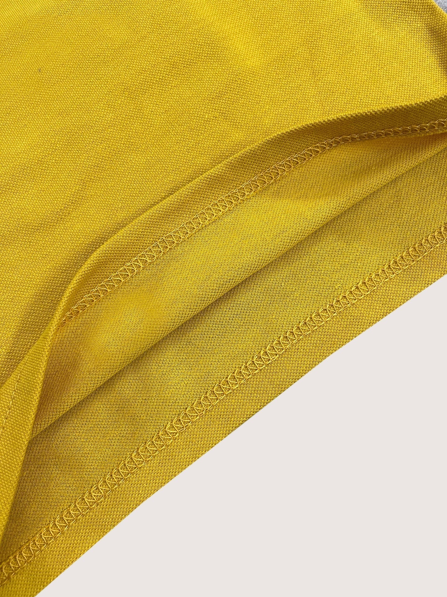 USPA Half Sleeve P.Q Polo Shirt For Kids-Black & Yellow-RT1932