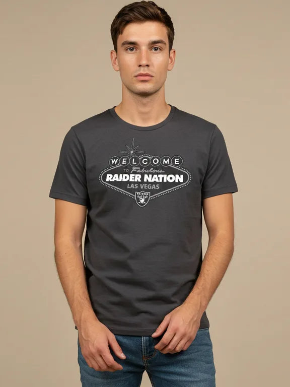 47 Single Jersey Crew Neck Tee Shirt For Men-Dark Grey with Print-BE1005/BR13245