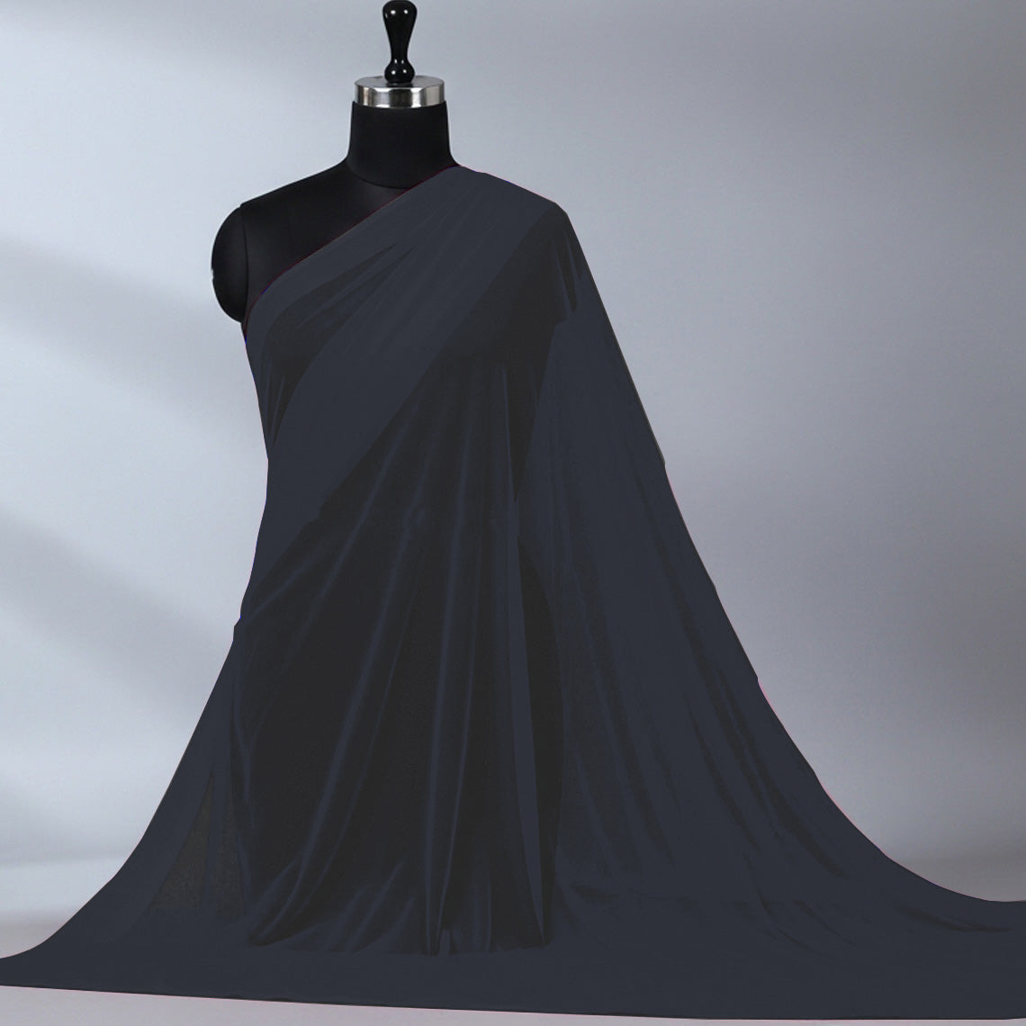 Imported Net Dupatta-Dark Grey