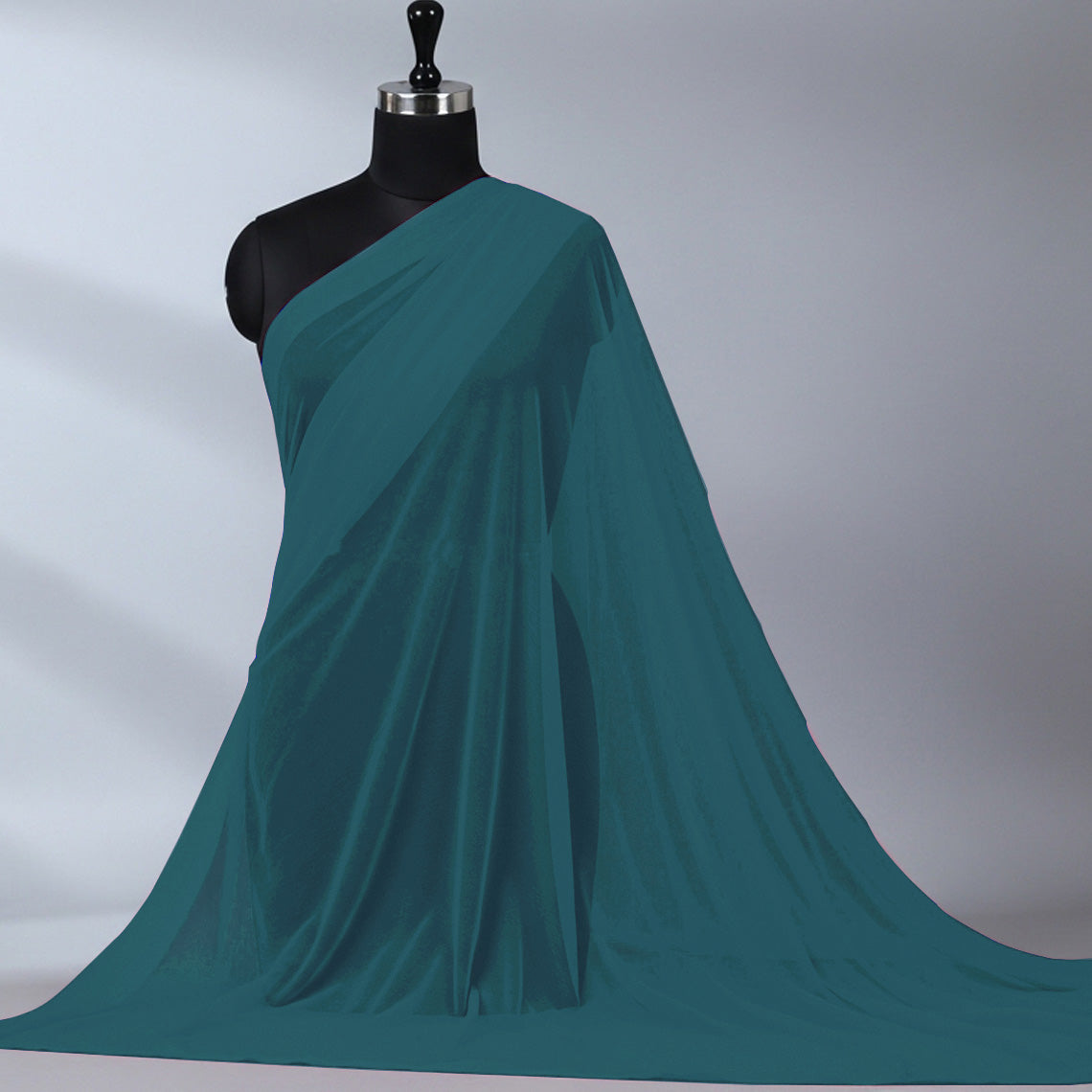Imported Net Dupatta-Dark Zinc
