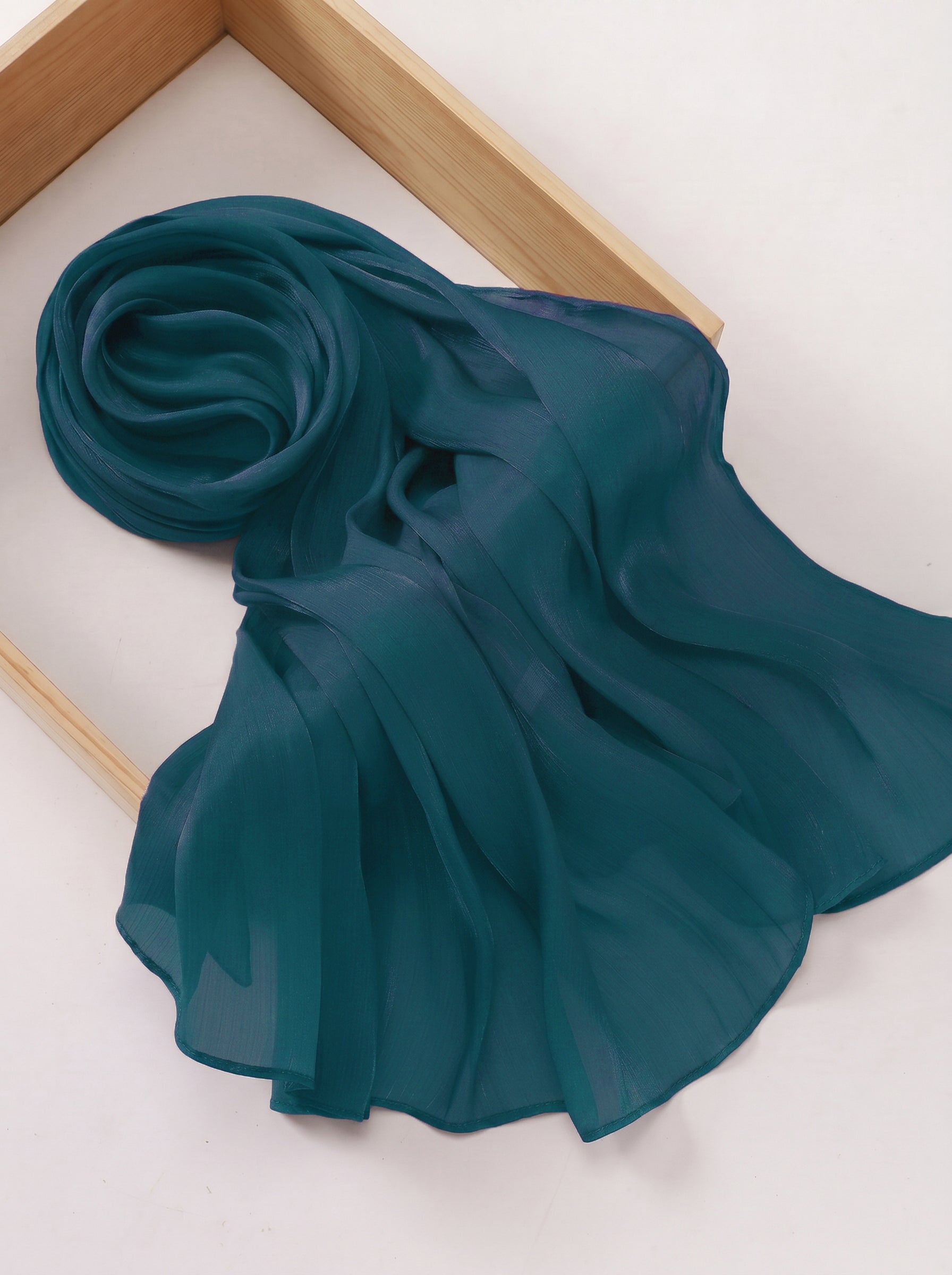 Imported Net Dupatta-Dark Zinc