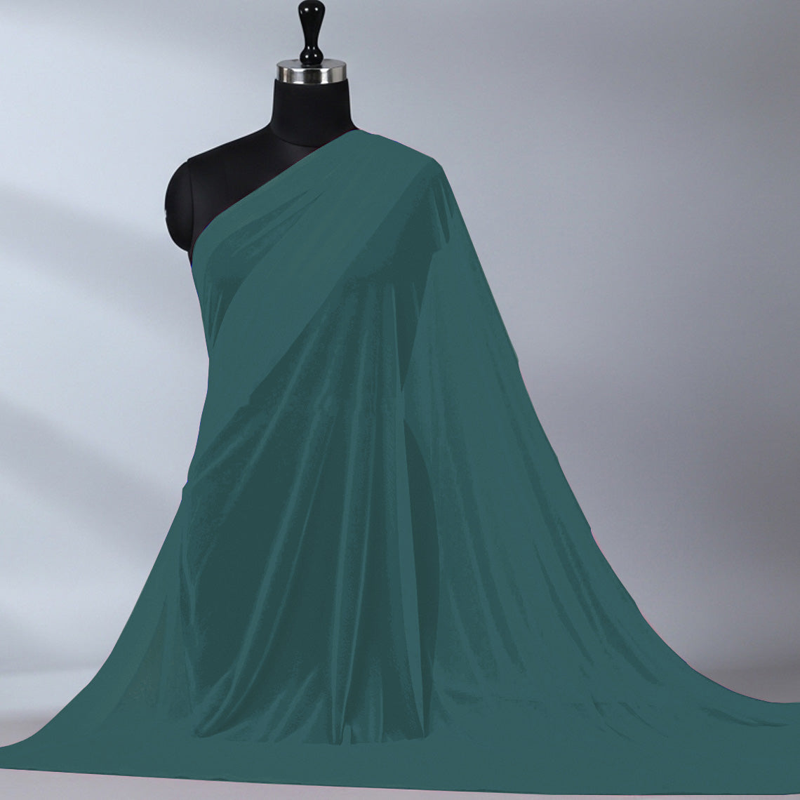 Imported Net Dupatta-Ocean Blue