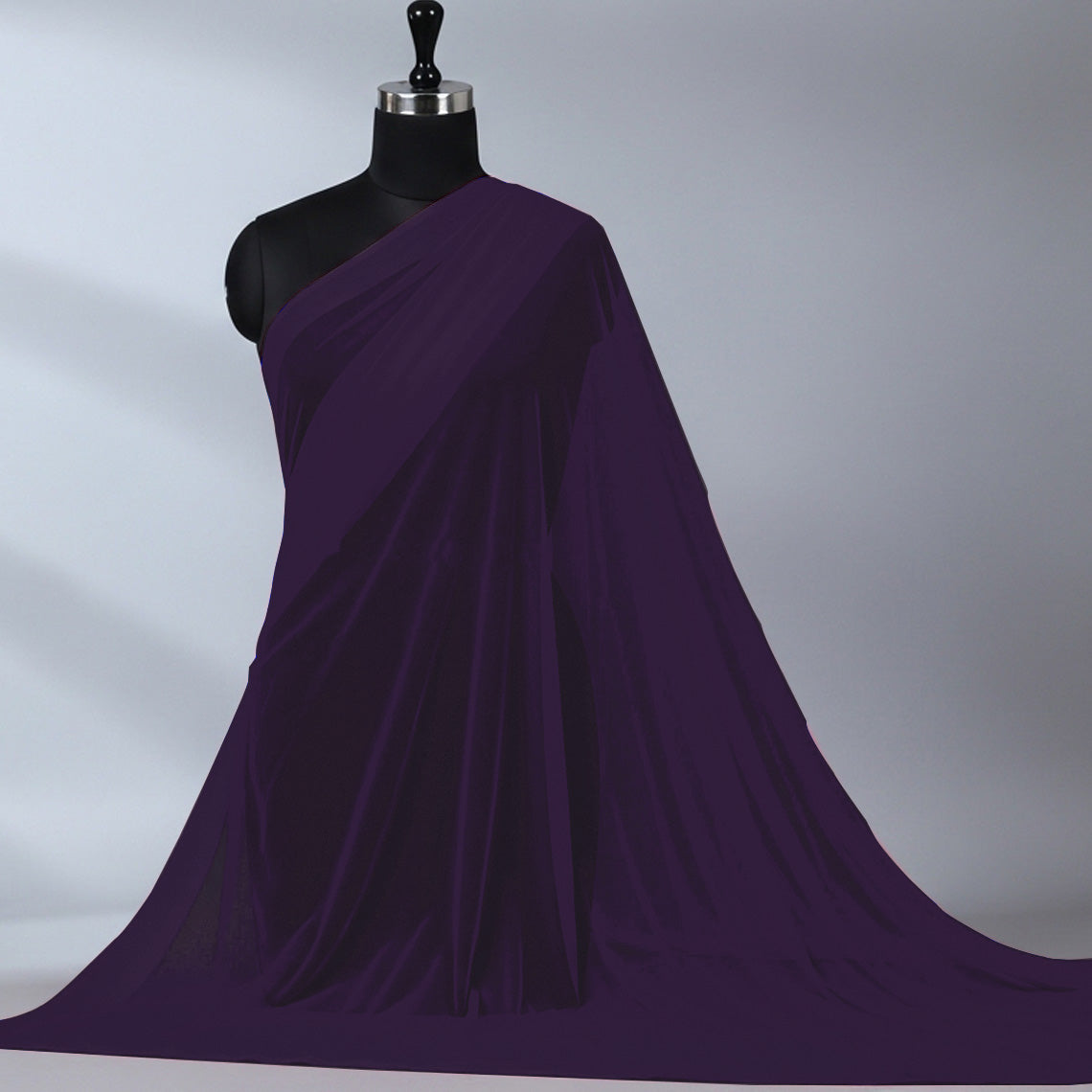 Imported Net Dupatta-Purple