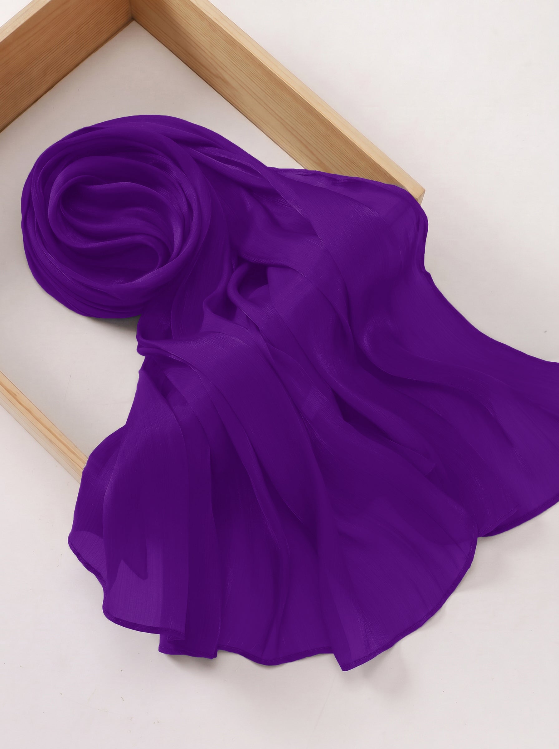 Imported Net Dupatta-Purple