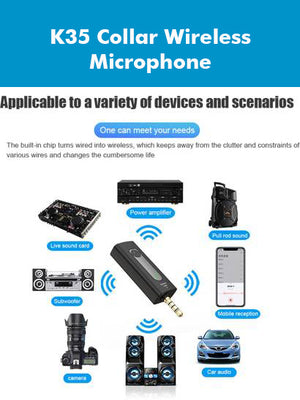 K35 High Quality Collar Wireless Single Microphone-BE1899/BR14050