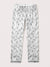 Premium Quality Falalen Trouser For Men-White Allover Printe-SP1636
