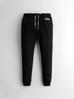 Drift King Slim Fit Light Fleece Jogger Trouser For Men-Black-BE291/BR1090