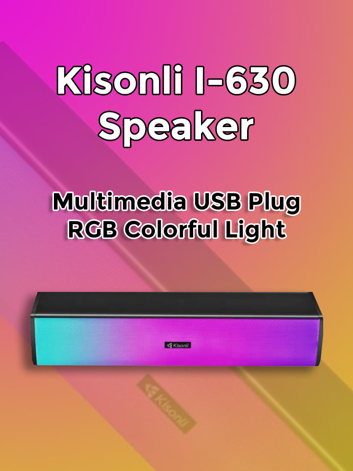 Kisonli I-630 PC+BT Multimedia USB Plug RGB Speaker-BE1932/BR14083