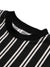 LV Crew Neck Long Sleeve Thermal Tee Shirt For Kids-Black & White Lining-BE974/BR13221
