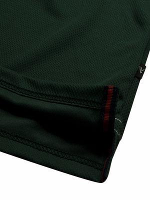 LV Summer Active Wear Polo Shirt For Men-Dark Green with Stripe-BE1563/BR13779