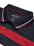LV Summer Active Wear Polo Shirt For Men-Dark Navy with Red & White Stripe-BE1310/BR13555
