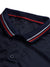 LV Summer Active Wear Polo Shirt For Men-Navy with White & Light Taupe Panels-BE1717/BR13919