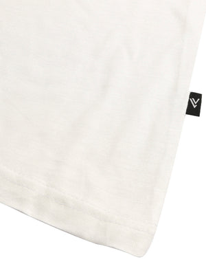 LV Summer Fashion T-Shirt & Lounge Short Suit For Men-Off White with Navy Melange-BR13893