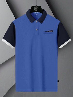 LV Summer Polo Shirt For Men-Blue & Navy-BE804/BR13046