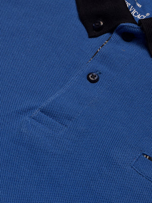 LV Summer Polo Shirt For Men-Blue & Navy-BE804/BR13046