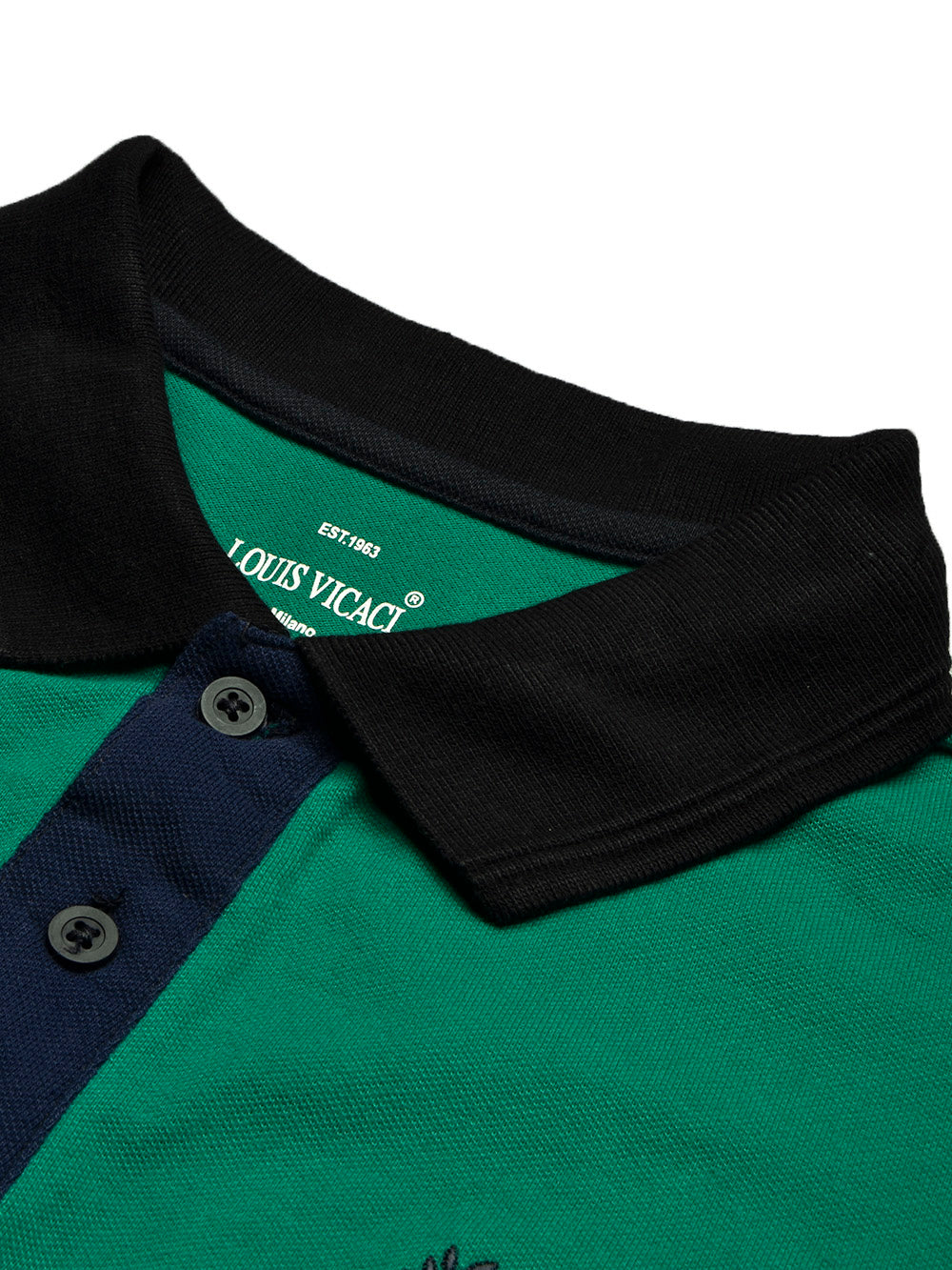 LV Summer Polo Shirt For Men-Dark Green & Dark Navy-BE850
