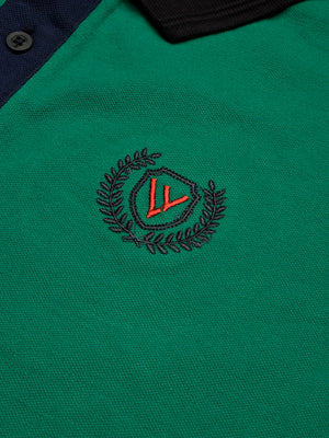 LV Summer Polo Shirt For Men-Dark Green & Dark Navy-BE850