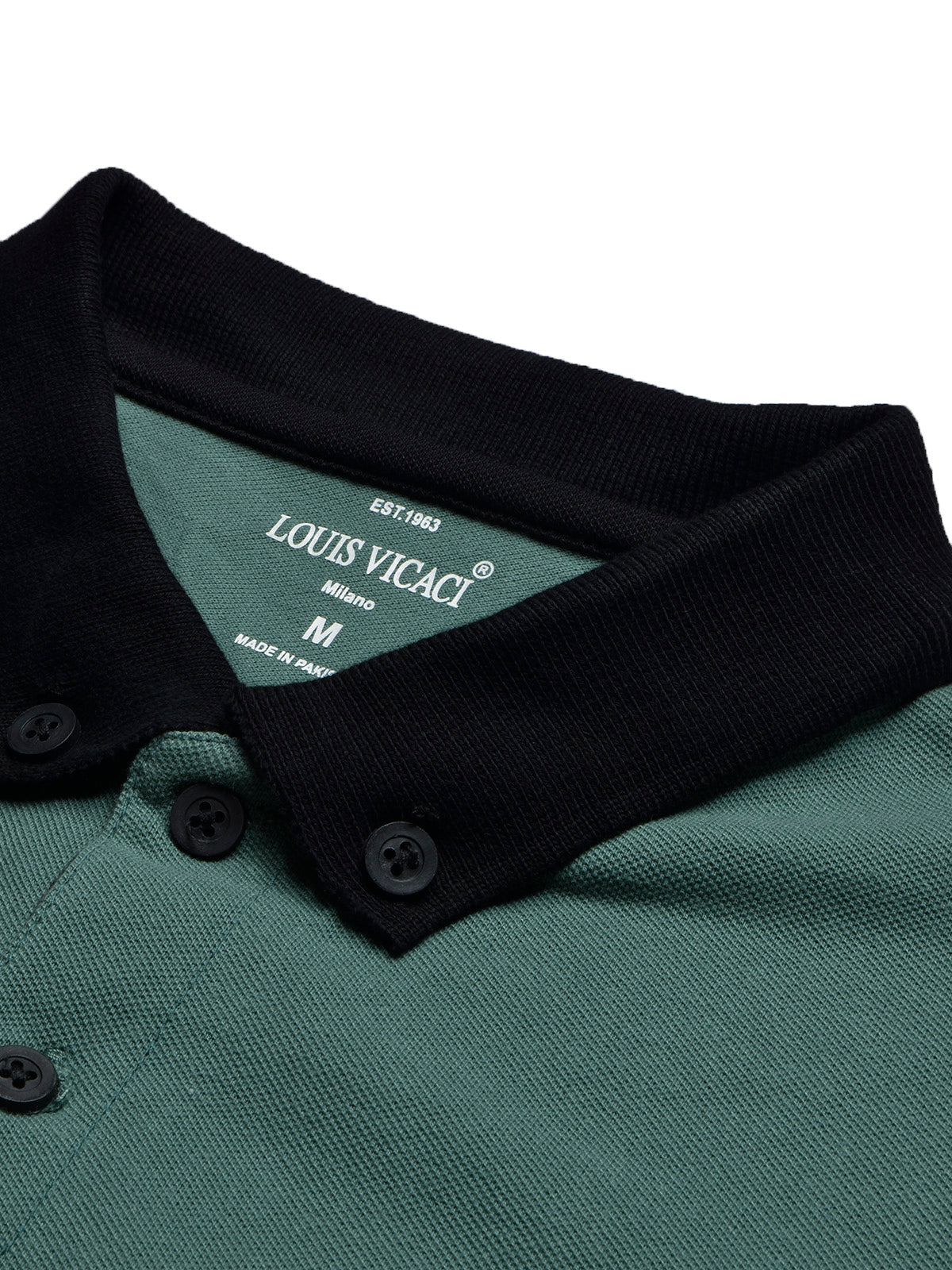 LV Summer Polo Shirt For Men-Dark Green with Black-BE733/BR12984