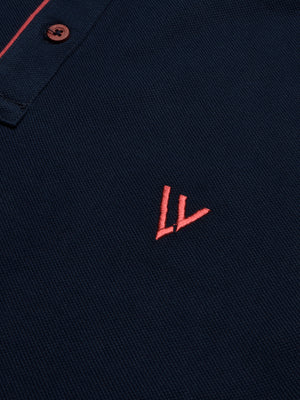 LV Summer Polo Shirt For Men-Dark Navy-BE729/BR12980