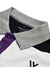 LV Summer Polo Shirt For Men-Dark Purple with Navy & Off White Melange Panel-BE876/BR13114