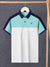 LV Summer Polo Shirt For Men-Light Cyan Green & White-BE771/BR13018