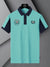 LV Summer Polo Shirt For Men-Light Sky & Dark Navy-BE849