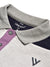 LV Summer Polo Shirt For Men-Light purple with Navy & Off White Panel-BE873
