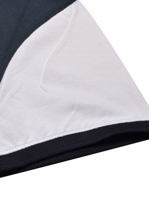 LV Summer Polo Shirt For Men-Navy & White-BE803/BR13044