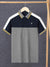LV Summer Polo Shirt For Men-Navy with Grey Panel-BE775/BR13022