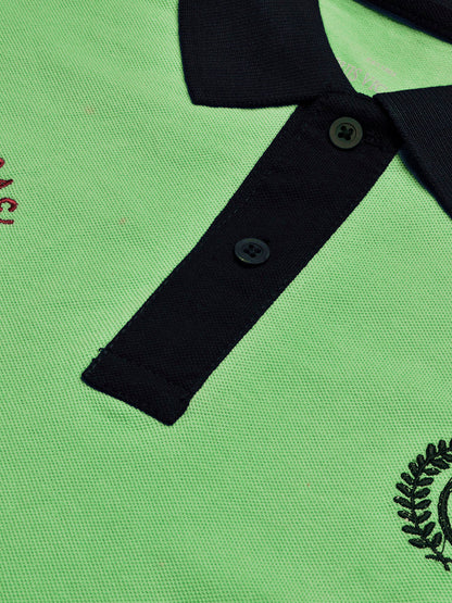 LV Summer Polo Shirt For Men-Parrot & Dark Navy-BE855/BR13093