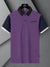LV Summer Polo Shirt For Men-Purple Blue with Navy-BE773/BR13020