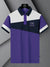 LV Summer Polo Shirt For Men-Purple Blue with White & Navy Panel-BE839/BR13079