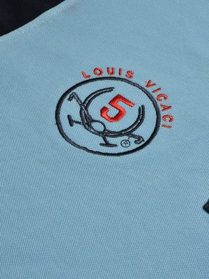 LV Summer Polo Shirt For Men-Sky & Dark Navy-BE859