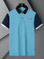 LV Summer Polo Shirt For Men-Sky with Navy-BE716/BR12968