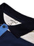 LV Summer Polo Shirt For Men-Sky with Off White & Navy Panel-BE878/BR13116