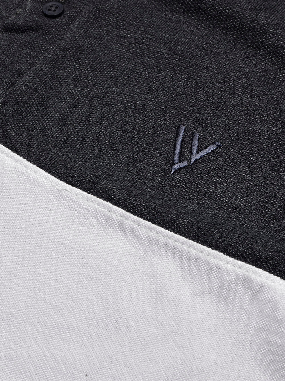LV Summer Polo Shirt For Men-White with Charcoal-BE818/BR13058