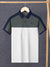 LV Summer Polo Shirt For Men-White with Slate Grey-BE825/BR13065