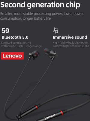 Lenovo HE05X Wireless Headset Magnetic Neckband-BE1960/BR14101