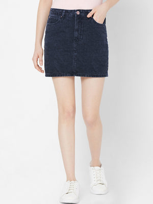 Levi's Jeans Skirt For Ladies-Navy-BE1282