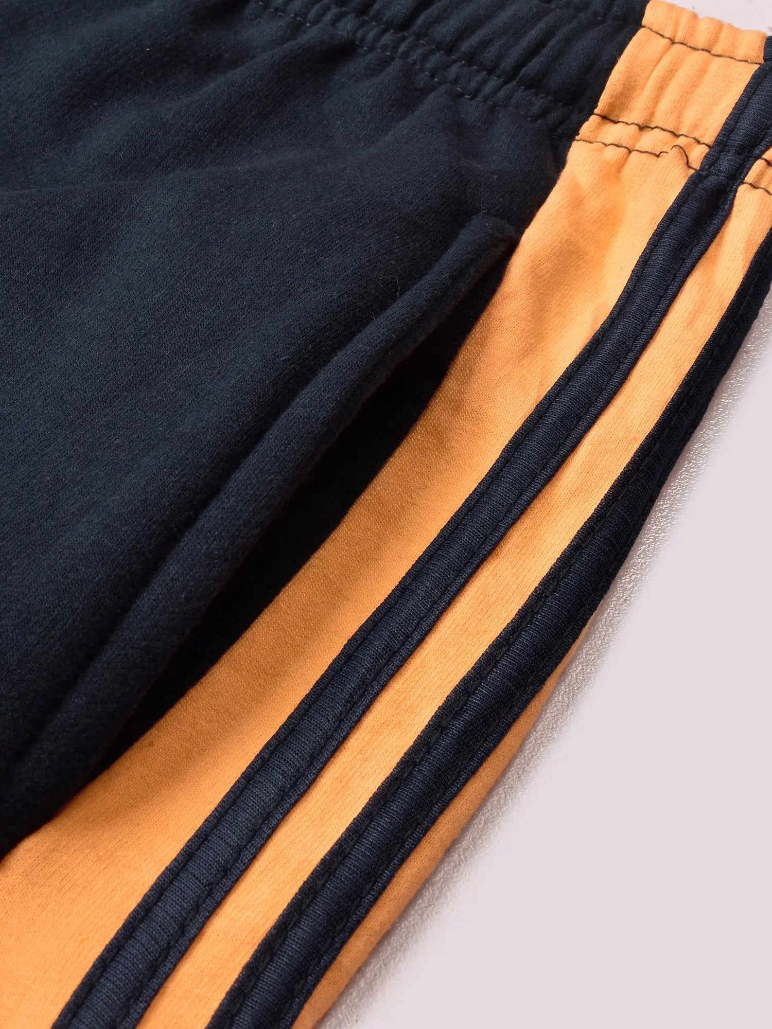Louis Vicaci Fleece Zipper Tracksuit For Ladies Navy with Yellow Stripe-RT2128
