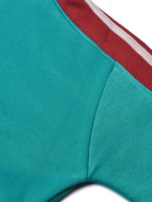 Louis Vicaci Fleece Zipper Tracksuit For Ladies-Zinc with Red Stripe-BE17325 Louis Vicaci