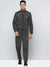 Louis Vicaci Fleece Zipper Tracksuit For Men Charcoal Melange-SP275/RT2124