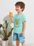 Louis Vicaci Single Jersey Tee Shirt For Kids-Light Cyan-BE1181/BR13422
