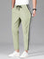 Louis Vicaci Slim Fit Lycra Trouser For Men-Grapes Green with Black & White Stripes-BE1111/BR13349