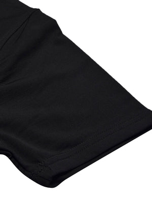 Louis Vicaci Summer T Shirt For Men-Black-BE951/BR13199