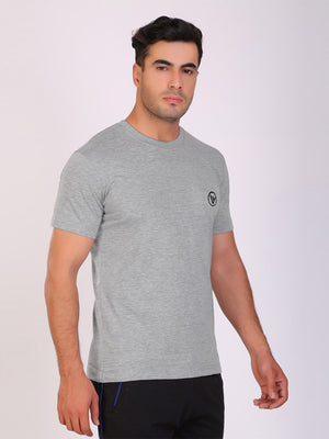 Louis Vicaci Summer T Shirt For Men-Grey Melange-BE1703/BR13915